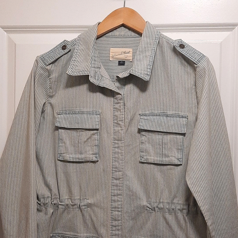 Universal Thread Pinstripe Utility Jacket - Picture 3 of 6